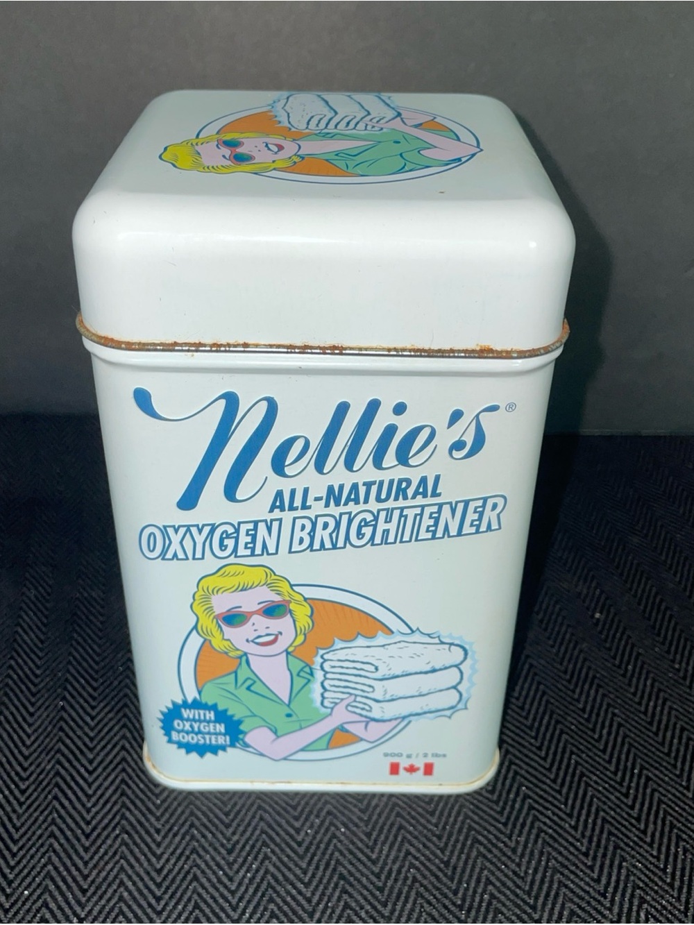 Vintage Nellie's All-Natural Oxygen Brightener Tin 900g/2 lbs